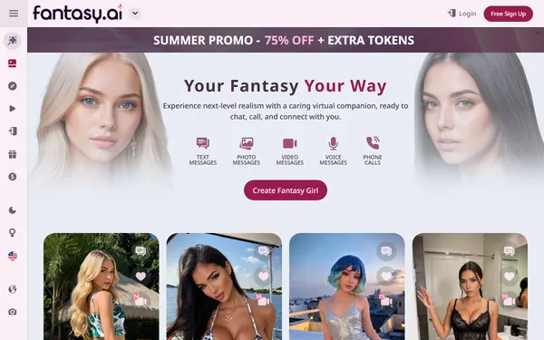 Screenshot of Fantasy.ai, censored