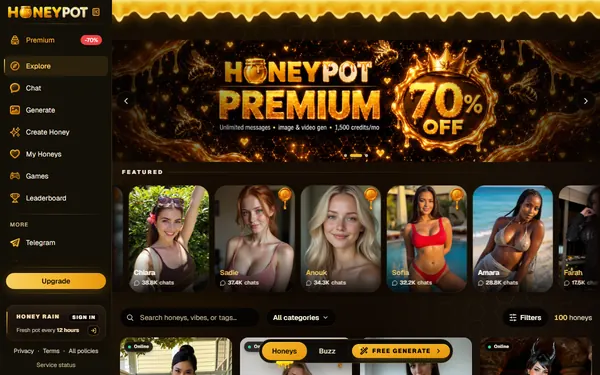 Screenshot of HoneyPot, censored