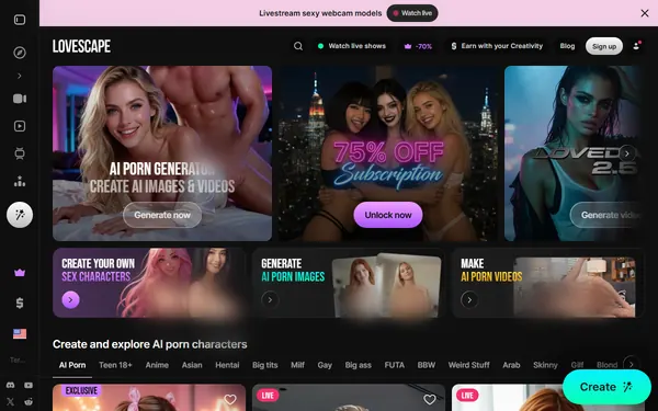 Screenshot of Lovescape, censored
