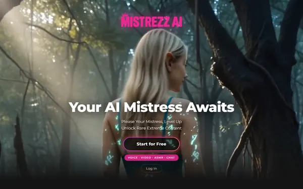 Screenshot of Mistrezz AI, censored
